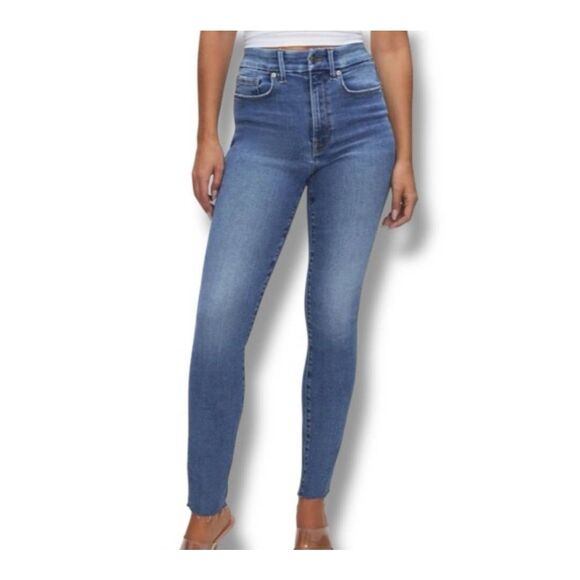 Good American Denim - Good American Always Fits Good Waist Skinny Jeans Size 6-12 Indigo324